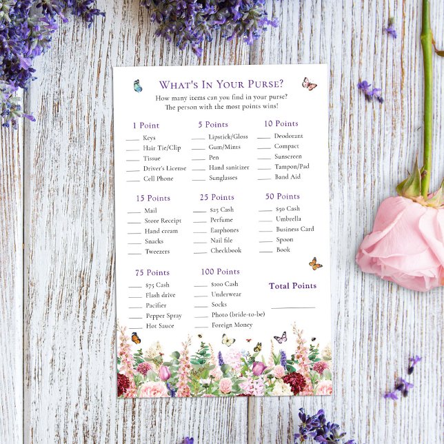 Qu'y a-t-il dans votre sac Fête des mariées papill (Créateur téléchargé)