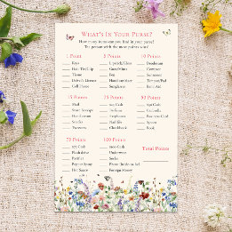 Qu'y a-t-il dans votre sac | Fleurs sauvages de Bo