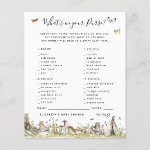 Qu'y a-t-il dans votre sac Jeu Baby shower