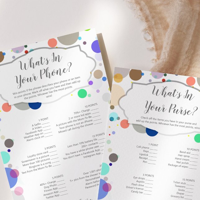 "Qu'y a-t-il dans votre téléphone / sac à main ?"  (Créateur téléchargé)