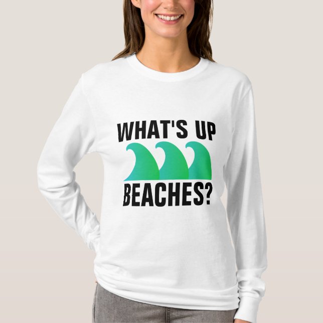 QU'Y A-T-IL DE PLAGES ? T-shirts amusants (Devant)