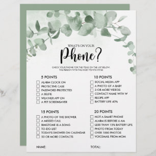 Qu'y a-t-il sur votre Phone Eucalyptus Fête des ma