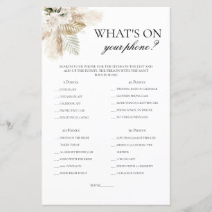 Qu'y a-t-il sur votre téléphone boho nuptiale jeu