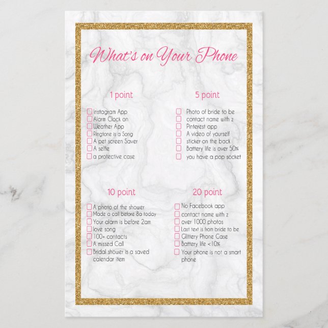 Qu'y a-t-il sur votre téléphone Marbre & Fête des  (Devant)