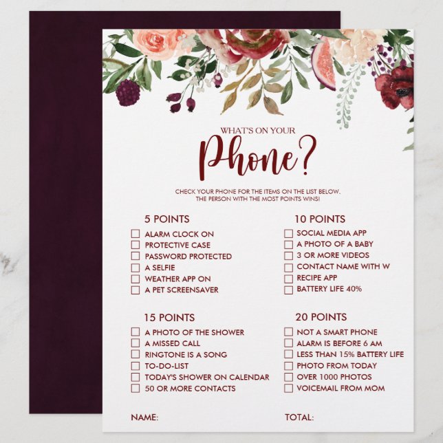 Qu'y a-t-il sur votre téléphone Rustic Fête des ma (Devant / Derrière)