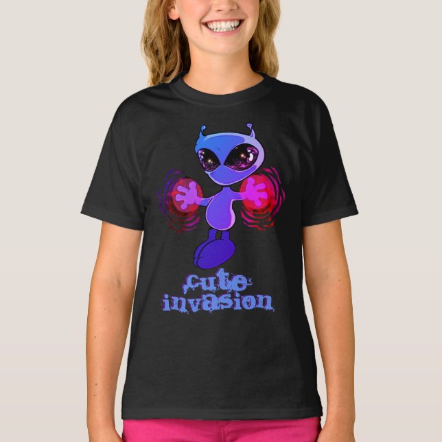 Qwiby : Chemise T-Shirt Mignonne Invasion (Devant)