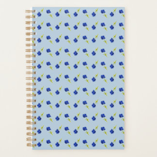 R2KHOUSE Baby Blue Watercolor Floral Planner