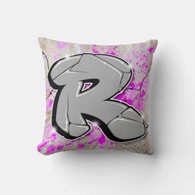 R - Coussin de graffiti (Recto)
