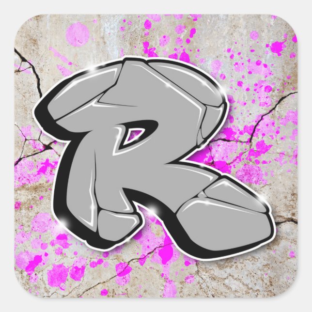 R - Graffiti stickers (Devant)