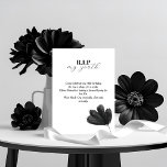 R.I.P. My Youth 30th Birthday Invitation<br><div class="desc">Dites adieu à vos 20 ans avec style, sarcasme et une tranche de gâteau. Cette invitation pliée en noir et blanc présente l'expression sombre et drôle "R.I.P. my youth" avec un design floral minimaliste, parfait pour toute personne ayant 30 ans avec un sens de l'humour et un amour de l'esprit...</div>
