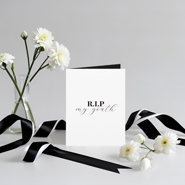 R.I.P. plié Invitation de 30e anniversaire de My Y (Créateur téléchargé)