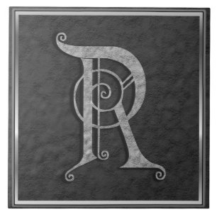 R Monogramme "Pierre grise médiévale" Carreaux en 