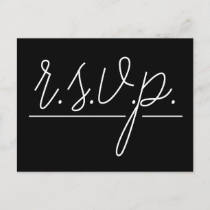 "r.s.v.p." Carte postale