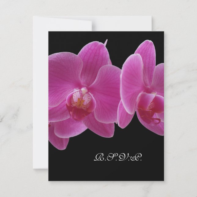 R.S.V.P. Sans carton d'invitation de menu pour inv (Devant)