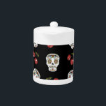 RAB Rockabilly Sugar Skulls Cherries On Black<br><div class="desc">You are viewing The Lee Hiller Designs Collection of Home and Office Decor,  Apparel,  Toxiques and Collectibles. The Designs include Lee Hiller Photographie et Mixed Media Digital Art Collection. You can view her her Nature photographiy at at http://HikeOurPlanet.com/ and follow her hiking blog within Hot Springs National Park.</div>
