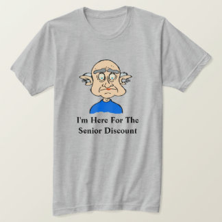 Rabais pour aînés, ajouter le texte T-shirt pour a