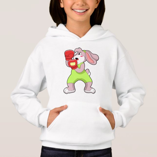 Rabbit à la boxe avec gants de boxe (Devant)