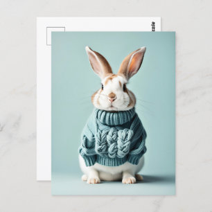 Rabbit en pull, Carte postale de poste
