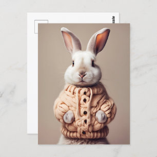Rabbit en pull, Carte postale de poste