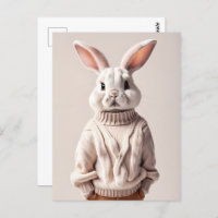 Rabbit en pull, Carte postale de poste