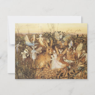 Rabbit Parmi les fées, contes de fées Vintages