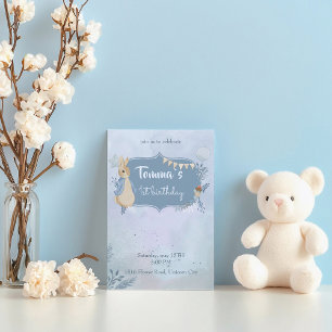 Rabbit Peter 1er Invitation anniversaire