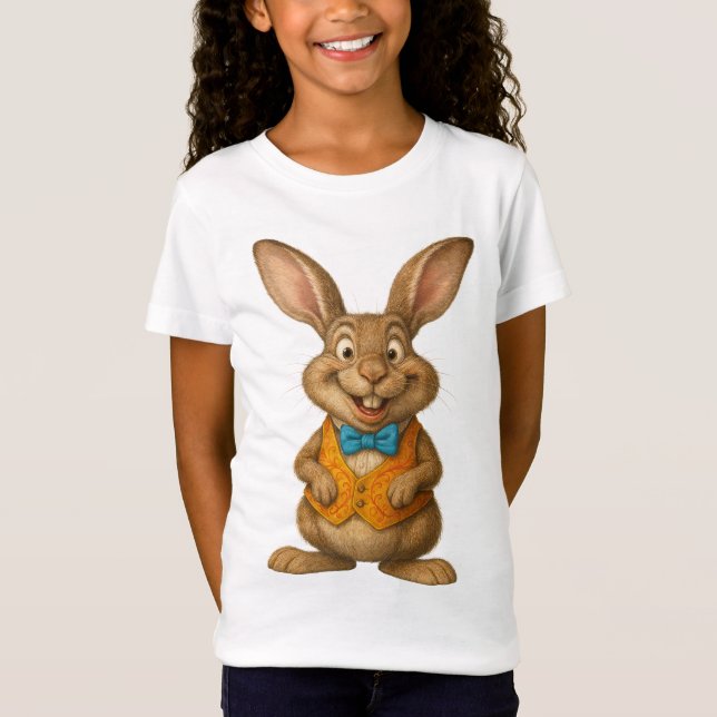 Rabbit Unisex Kid's T-Shirt (Devant)