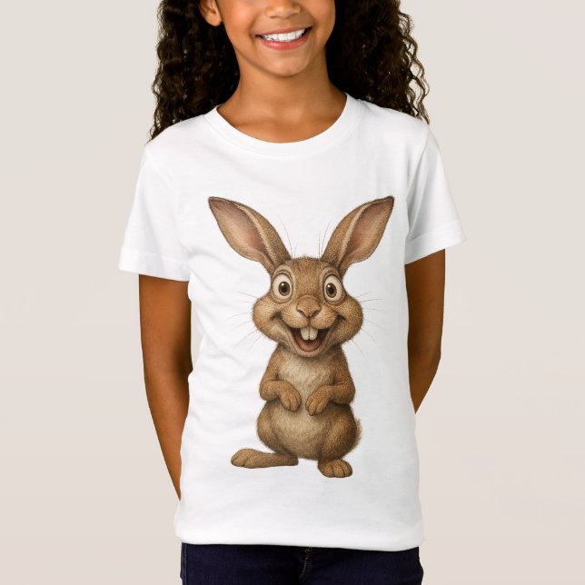 Rabbit Unisex Kid's T-Shirt (Devant)