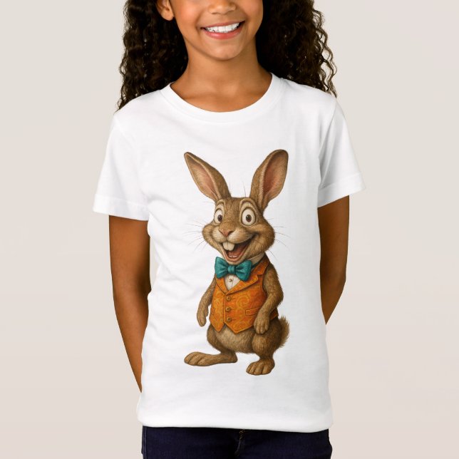 Rabbit Unisex Kid's T-Shirt (Devant)