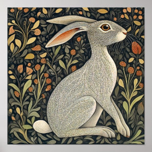Rabbit Wall Art Faune Poster animal