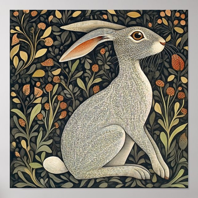 Rabbit Wall Art Faune Poster animal (Devant)