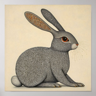 Rabbit Wall Art Faune Poster animal