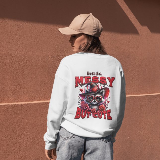 Raccoon amusant et joyeux Sweatshirt (Créateur téléchargé)