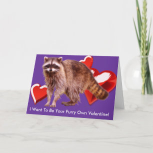 RACCOON BABY Carte Saint Valentin
