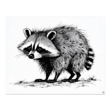 Raccoon - Impression d'art d'archives