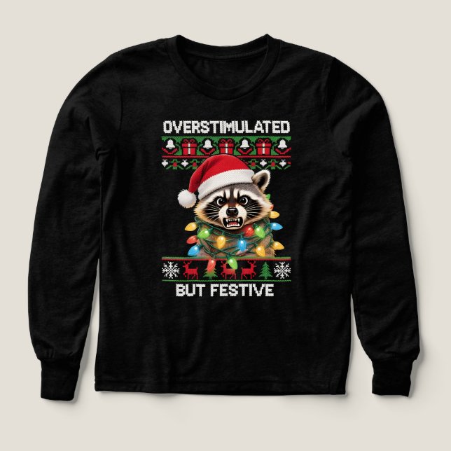 Raccoon - Overstimulated but Festive (Motif recto)
