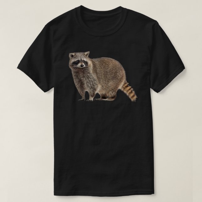 Raccoon T-Shirt Tee - shirt de la faune Cool Natur (Design devant)