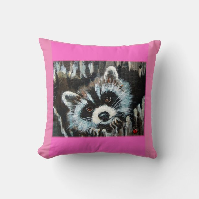 Raccoon Valentine Coussin (Recto)