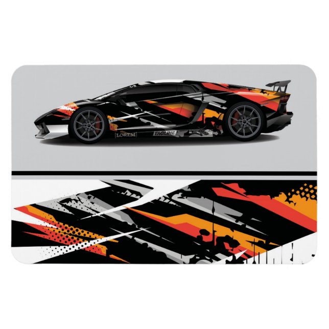 Race Car Magnet (Horizontal)