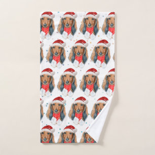 Race de chien Dachshund Noël