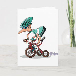 Racer Sur Tricycle Cartes De Voeux