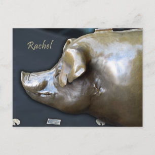RACHEL LA PIGGY BANK Carte postale