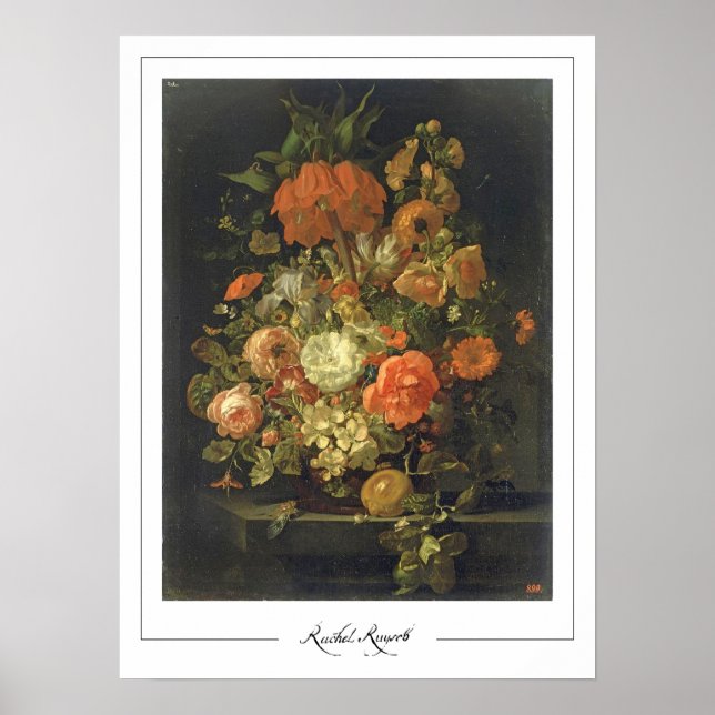 Rachel Ruysch Affiche d'art Zedign #64 (Devant)