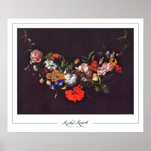 Rachel Ruysch Zedign Affiche d'art #14 (Devant)