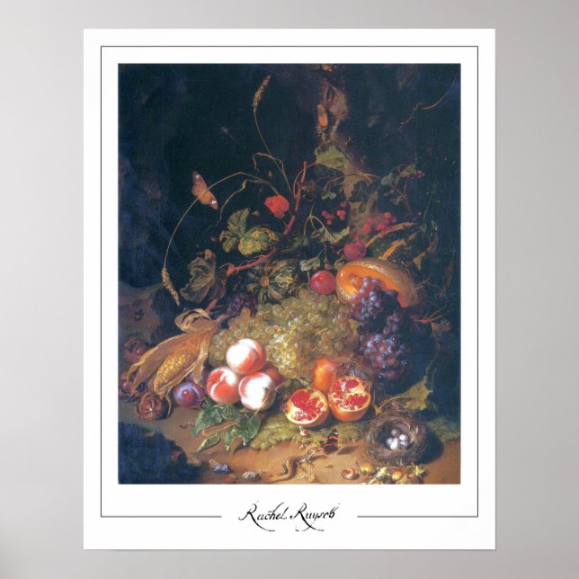 Rachel Ruysch Zedign Affiche d'art #2 (Devant)