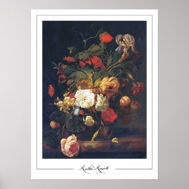 Rachel Ruysch Zedign Affiche d'art #3 (Devant)