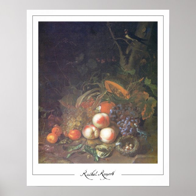 Rachel Ruysch Zedign Affiche d'art #6 (Devant)