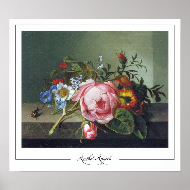 Rachel Ruysch Zedign Affiche d'art #8 (Devant)