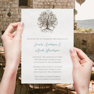 Racines Brown de l'arbre de l'amour Faire-part de 