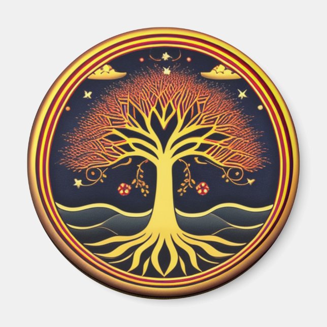 Racines dans l'eau Aimant de l'arbre de vie (Devant)